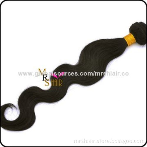 24-inch Unprocessed Natural Color Silk Straight Peruvian Virgin Hair Weave
